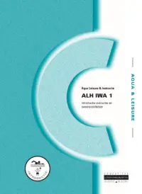 Omslag van het boek met de titel 'Introductie instructie en zwemactiviteiten (ALH WSI 1/ALH ALA 1)'