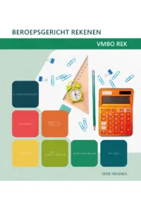 Omslag van het leerwerkboek voor 'Generieke vakken' met de titel 'Beroepsgericht rekenen voor het vmbo'