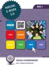 Omslag van het leerwerkboek voor 'Mbo: Loopbaan en burgerschap' met de titel 'Sociale Vaardigheden'