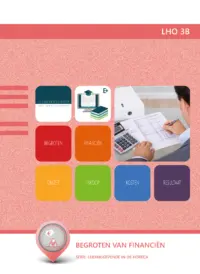Omslag van de digitale licentie van het leerwerkboek voor 'Mbo: Ondernemer horeca bakkerij' met de titel 'E-Licentie: Begroten van financi&euml;n'