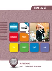 Omslag van het leerwerkboek voor 'Mbo: Ondernemer horeca bakkerij' met de titel 'Marketing'