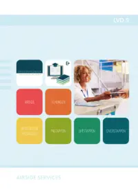 Omslag van de digitale licentie van het leerwerkboek voor 'Mbo: Dienstverlening in de luchtvaart' met de titel 'E-Licentie: Airside services'