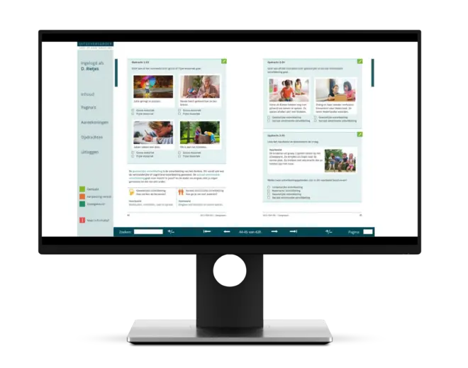 Afbeelding computer met online boek