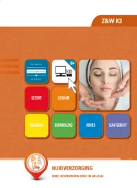 Omslag van het leerwerkboek voor 'Vmbo: Zorg & Welzijn' met de titel 'Huidverzorging'