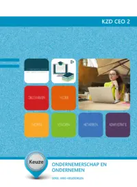 Omslag van het leerwerkboek voor 'Mbo: Keuzedelen' met de titel 'Keuzedeel - Ondernemerschap en ondernemen'