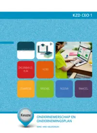 Omslag van het leerwerkboek voor 'Mbo: Keuzedelen' met de titel 'Keuzedeel - Ondernemerschap en ondernemingsplan'