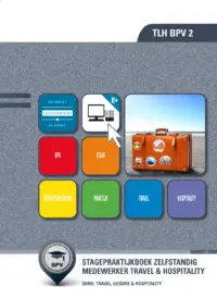 Omslag van het boek met de titel 'Stagepraktijkboek: Zelfstandig medewerker travel & hospitality (cohort 2016)'