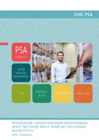 Omslag van het leerwerkboek voor 'Mbo: Commercie' met de titel 'Geeft tactische input voor het vestigingsbeleid'