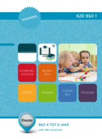Omslag van het leerwerkboek voor 'Mbo: Keuzedelen' met de titel 'Keuzedeel - BSO 4 tot 8 jaar (K0793)'