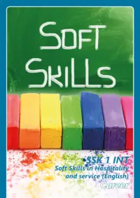 Omslag van het leerwerkboek met de titel 'Soft Skills in hospitality and services (Engelstalig)'
