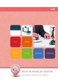 Omslag van het leerwerkboek voor 'Mbo: Economie' met de titel 'Recht in handel en logistiek'