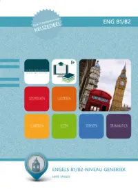 Omslag van de digitale licentie van het leerwerkboek voor 'Generieke vakken' met de titel 'E-Licentie: Engels B1/B2-niveau'