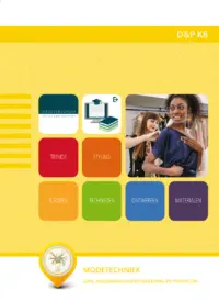 Omslag van het leerwerkboek voor 'Vmbo: Dienstverlening & producten' met de titel 'Modetechniek'