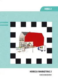 Omslag van de digitale licentie van het leerwerkboek voor 'Mbo: Ondernemer horeca bakkerij' met de titel 'E-Licentie: Marketing in de horeca, deel 2'