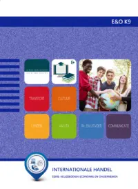 Omslag van de digitale licentie van het leerwerkboek voor 'Vmbo: Economie & ondernemen' met de titel 'E-Licentie: Internationale handel'