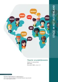 Omslag van de digitale licentie van het leerwerkboek voor 'Mbo: Travel, Leisure & Hospitality' met de titel 'E-licentie: Stage in het buitenland'