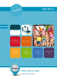 Omslag van de digitale licentie van het leerwerkboek voor 'Mbo: Keuzedelen' met de titel 'E-licente: Keuzedeel: BSO 8 tot 12 jaar (K0611)'