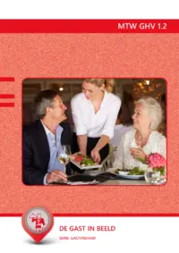 Omslag van het leerwerkboek voor 'Maatwerk' met de titel 'Maatwerk Gastheer/Gastvrouw: De gast in beeld'