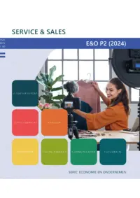 Omslag van de digitale licentie van het leerwerkboek voor 'Vmbo: Economie & ondernemen' met de titel 'E-licentie: Service & Sales'