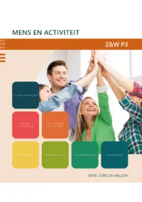 Omslag van de digitale licentie van het leerwerkboek voor 'Vmbo: Zorg & Welzijn' met de titel 'E-Licentie: Mens en activiteit'