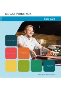 Omslag van de digitale licentie van het leerwerkboek voor 'Mbo: Keuzedelen' met de titel 'E-licentie: Keuzedeel: De gastvrije kok'