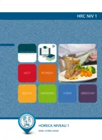 Omslag van het leerwerkboek voor 'Mbo: Entree-opleidingen' met de titel 'Horeca, niv. 1'