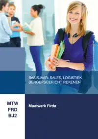 Omslag van het leerwerkboek voor 'Maatwerk' met de titel 'Maatwerk Firda: Basisjaar: Sales en logistiek'