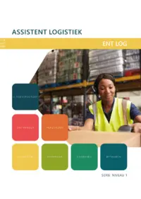 Omslag van het leerwerkboek voor 'Mbo: Entree-opleidingen' met de titel 'Assistent logistiek'
