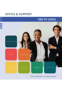 Omslag van de digitale licentie van het leerwerkboek voor 'Vmbo: Economie & ondernemen' met de titel 'E-licentie: Office & Support'