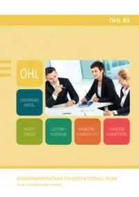 Omslag van het leerwerkboek voor 'Mbo: Economie' met de titel 'Ondernemerschap en operationeel plan'