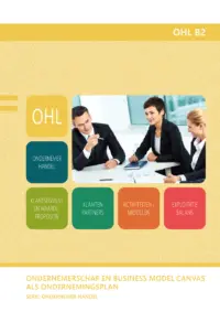 Omslag van het leerwerkboek voor 'Mbo: Economie' met de titel 'Ondernemerschap en business model canvas als ondernemingsplan'