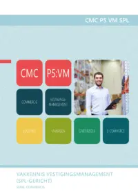 Omslag van het leerwerkboek voor 'Mbo: Commercie' met de titel 'Vakkennis vestigingsmanagement'