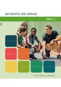 Omslag van het leerwerkboek met de titel 'Recreatie 2de graad'
