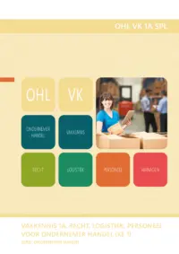 Omslag van het leerwerkboek voor 'Mbo: Economie' met de titel 'Vakkennis 1A: Recht, Logistiek, Personeel voor ondernemer handel'