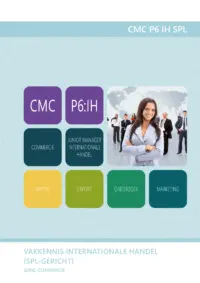 Omslag van het leerwerkboek voor 'Mbo: Commercie' met de titel 'Vakkennis internationale handel'