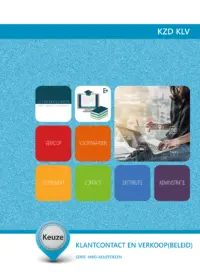 Omslag van de digitale licentie van het leerwerkboek voor 'Mbo: Keuzedelen' met de titel 'E-licentie: Keuzedeel - Klantcontact en verkoop'