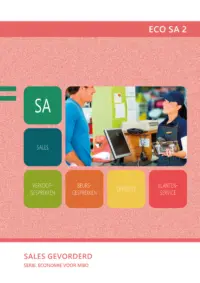 Omslag van het leerwerkboek voor 'Mbo: Economie' met de titel 'Sales gevorderd'