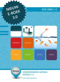 Omslag van de digitale licentie van het leerwerkboek voor 'Mbo: Keuzedelen' met de titel 'E-Licentie: Keuzedeel - Ondernemend gedrag (geschikt voor niv. 1-2)'