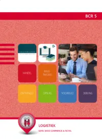 Omslag van het leerwerkboek voor 'Mbo: Retail' met de titel 'Logistiek (Basis commercie en retail)'