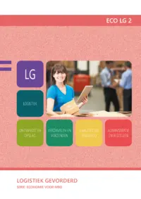 Omslag van het leerwerkboek voor 'Mbo: Logistiek' met de titel 'Logistiek gevorderd (import/export)'