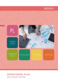 Omslag van het leerwerkboek voor 'Mbo: Economie' met de titel 'Operationeel plan'