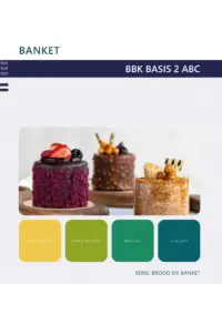 Omslag van de digitale licentie van het leerwerkboek voor 'Mbo: Ondernemer horeca bakkerij' met de titel 'E-Licentie: Banket'