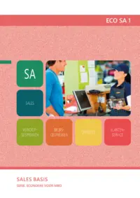 Omslag van het leerwerkboek voor 'Mbo: Economie' met de titel 'Sales basis'