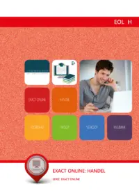 Omslag van het leerwerkboek voor 'Mbo: Economie' met de titel 'Studiewerkboek Exact Online Handel'