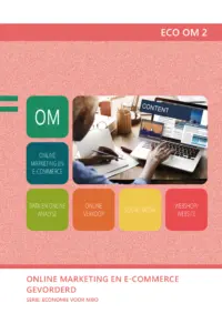 Omslag van het leerwerkboek voor 'Mbo: Economie' met de titel 'Online marketing en e-commerce gevorderd'