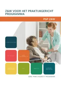 Omslag van het leerwerkboek voor 'Vmbo: Praktijkgericht programma' met de titel 'Z&W voor het praktijkgericht programma'