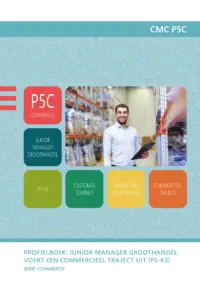 Omslag van het leerwerkboek voor 'Mbo: Commercie' met de titel 'Voert een commercieel traject uit'