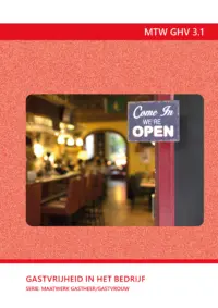 Omslag van het leerwerkboek voor 'Mbo: Bediening' met de titel 'Maatwerk Gastheer/Gastvrouw: Gastvrijheid in bedrijf'