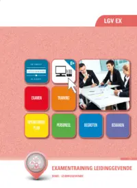 Omslag van de digitale licentie van het leerwerkboek voor 'Mbo: Travel, Leisure & Hospitality' met de titel 'E-Licentie: Examentraining leidinggevende'