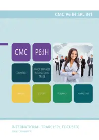 Omslag van het leerwerkboek voor 'Mbo: Commercie' met de titel 'International Trade (SPL-focused) (Engelstalig)'